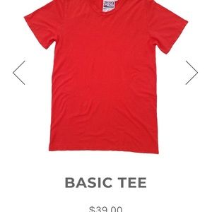 Jungmaven red basic tee